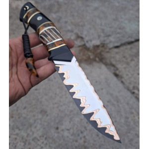 ШЕРШЕНЬ ІІ ніж ручної роботи майстра студії ПАВЛА ГОНЧАРЕНКА, сталь - ДІ69-МП, в ламінаті 63 HRC. Photo 2